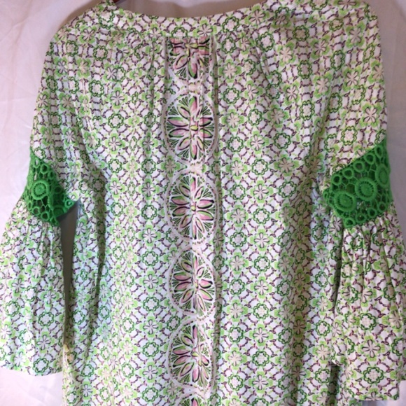 COPY - Crown and ivy dress size 2 green knee length bell sleeves - Picture 4 of 11